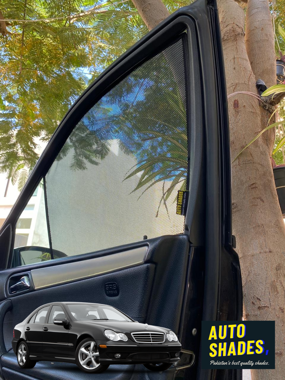 Mercedes Benz C Class w203 Car Shades (2000-2007)