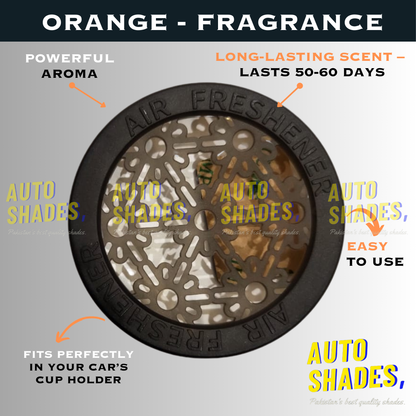 Black Odor Car Fragrance - Orange
