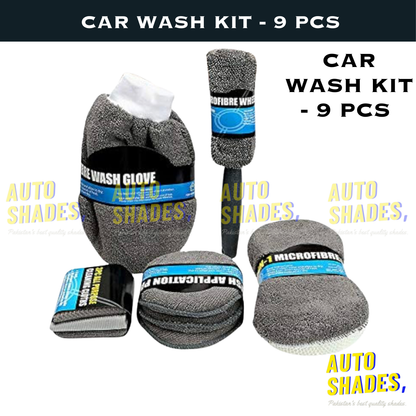Car Wash Kit - 9 Pcs