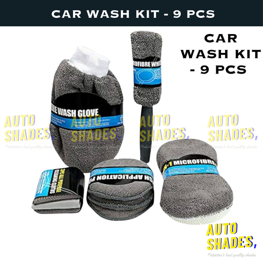 Car Wash Kit - 9 Pcs
