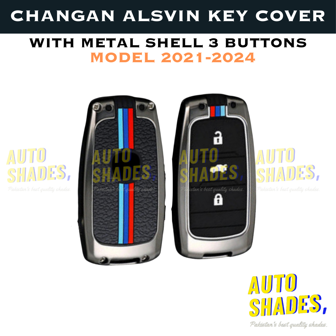 Changan Alsvin Key Cover With Metal Shell 3 Buttons - Model 2021-2024