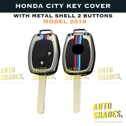 Honda City 2018 Key Cover With Metal Shell