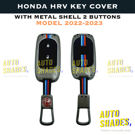 Honda HRV Key Cover WIth Metal Shell 2 Button