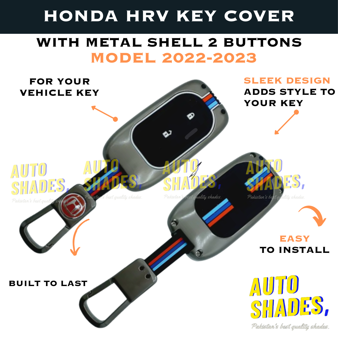 Honda HRV Key Cover WIth Metal Shell 2 Button