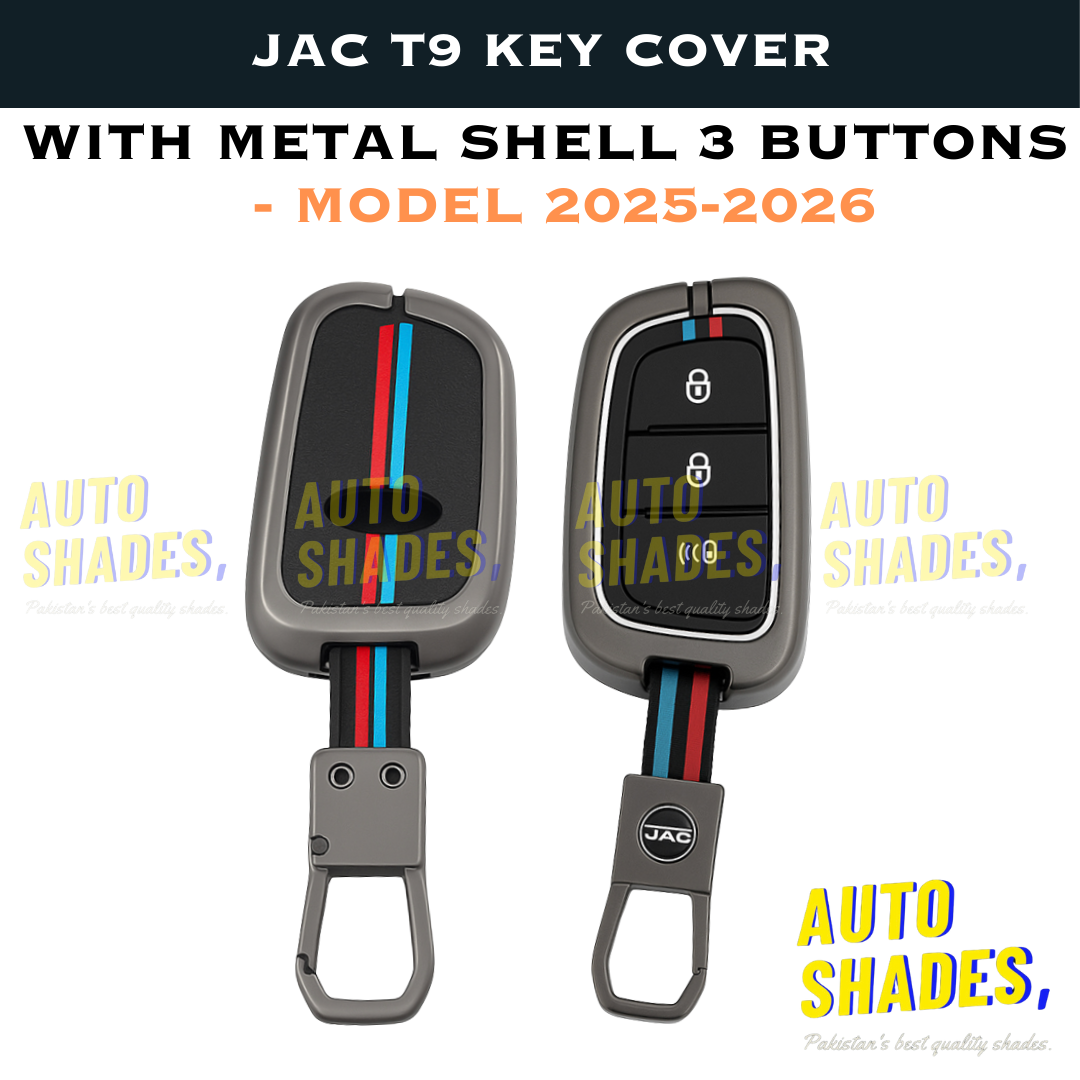 Jac T9 Key Cover With Metal Shell 3 Buttons - Model 2025-2026