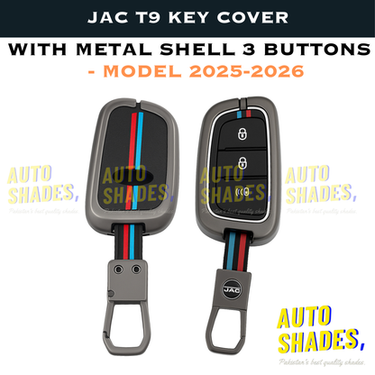 Jac T9 Key Cover With Metal Shell 3 Buttons - Model 2025-2026