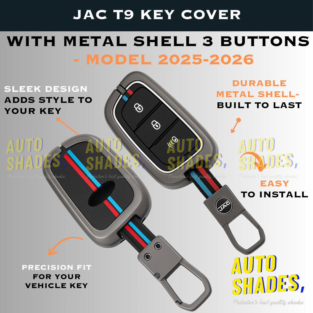 Jac T9 Key Cover With Metal Shell 3 Buttons - Model 2025-2026