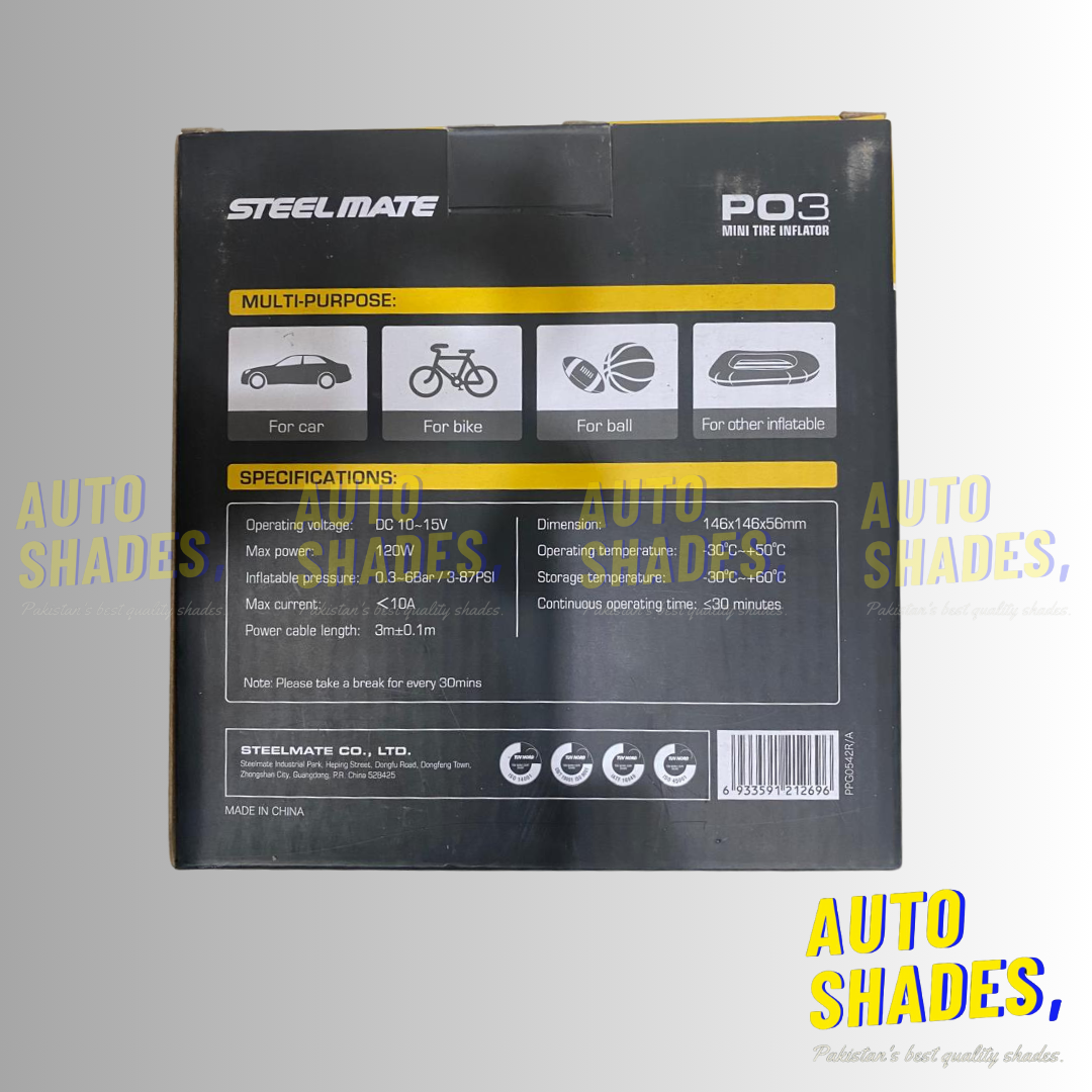 Tire Inflator - SteelMate (Model PO3)