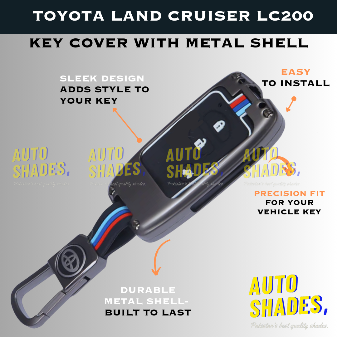Toyota Land Cruiser Lc200 Key Cover With Metal Shell