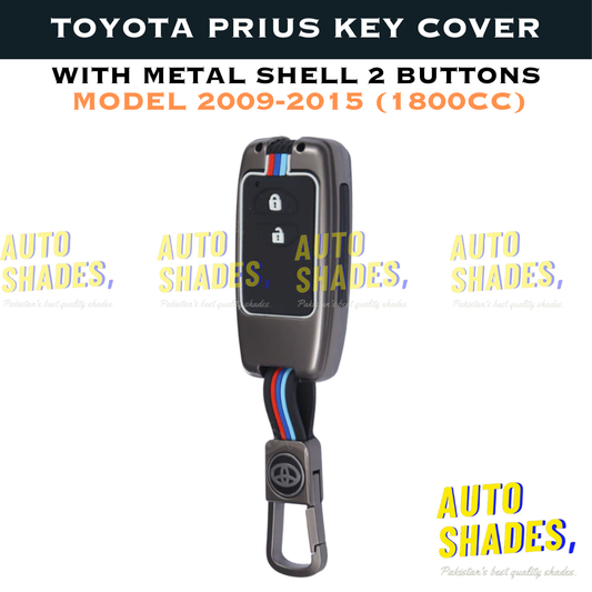 Toyota Prius Key Cover With Metal Shell - Model 2009-2015 (1800cc)