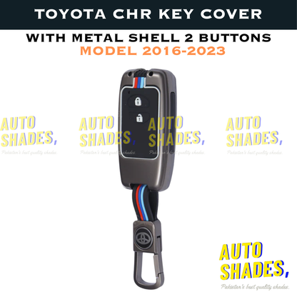 Toyota CHR Key Cover With Metal Shell 2 Buttons - Model 2016-2023