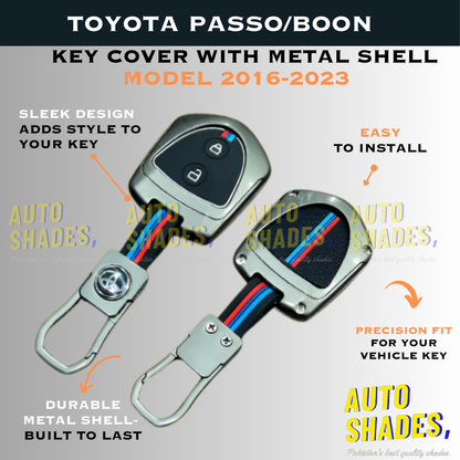 Toyota Passo/boon Key Cover with Metal shell - Model 2016-2023