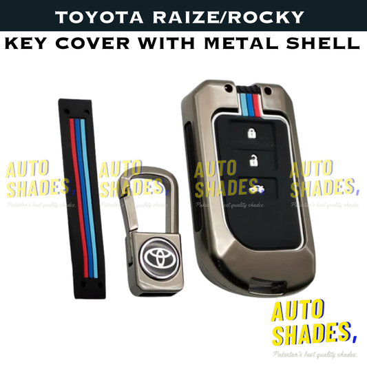 Toyota Raize/rocky Key Cover With Metal Shell